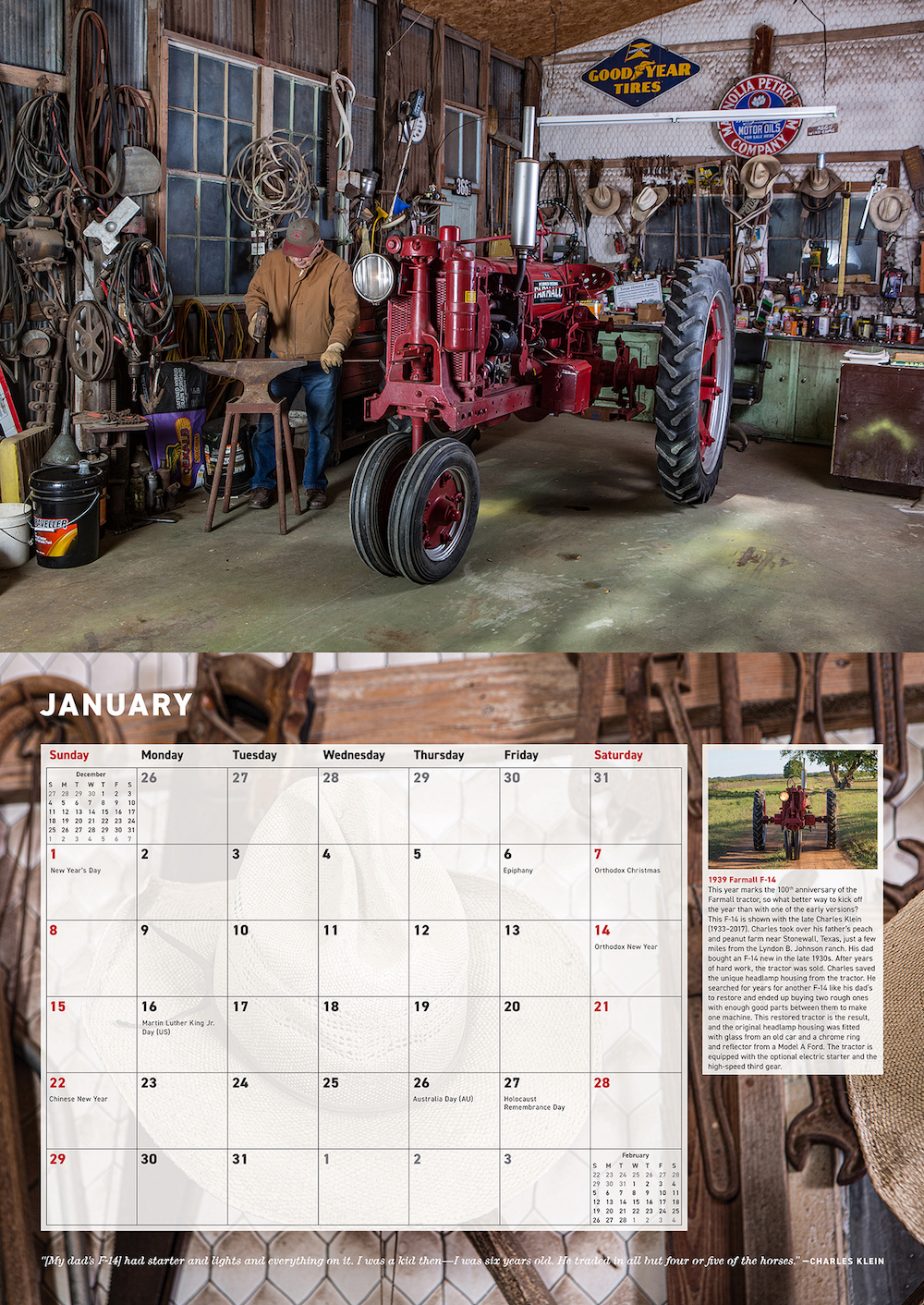 Farmall Tractors Calendar 2023 Octane Press